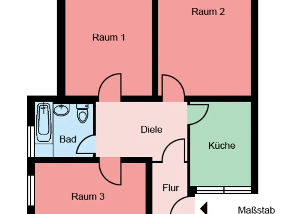 Schöne 3-Zimmer-Wohnung mit Balkon in Iserlohn-Hombruch (nur mit WBS ab 3 Personen)
