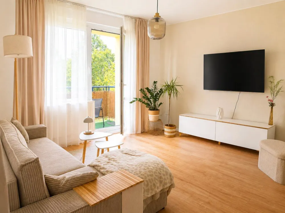 Exklusive, voll möblierte 2-Zimmer-Wohnung mit Balkon