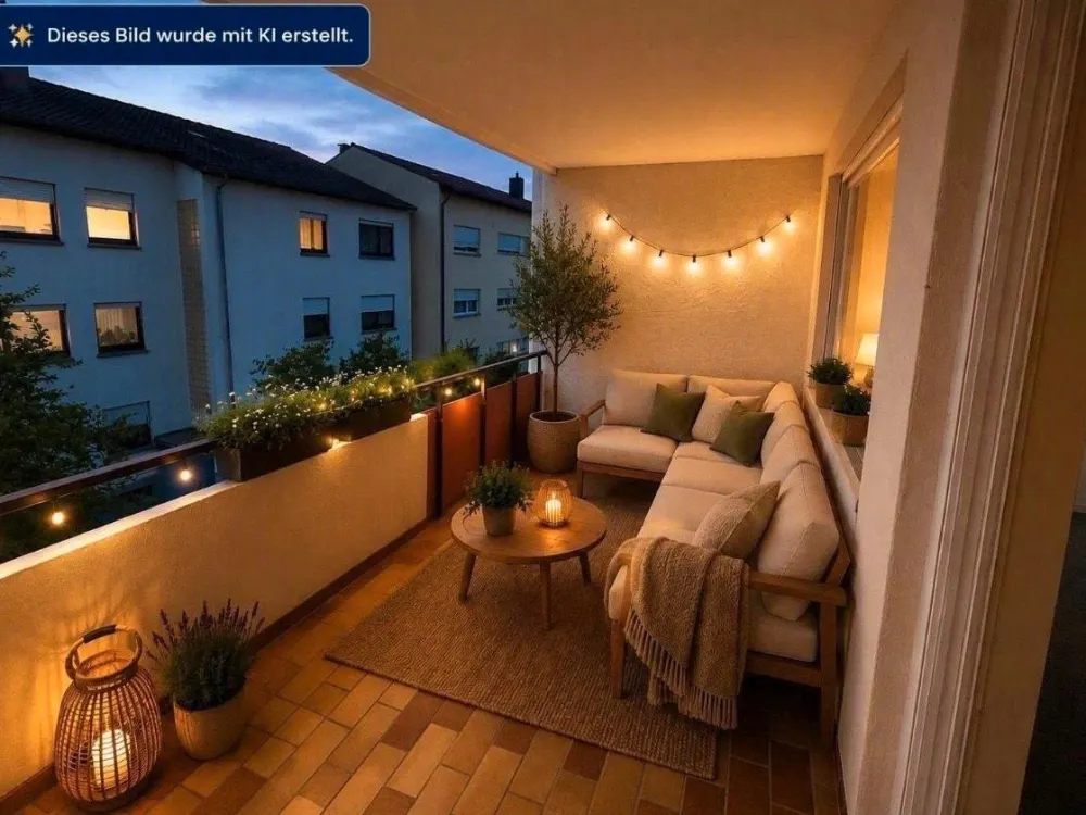 Helle 2-Zimmer-Wohnung mit Balkon in ruhiger Lage
