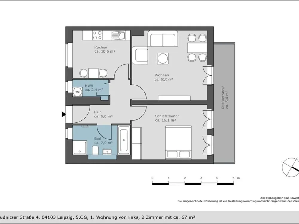 Erstbezug in Citynaher Wohnlage - hochwertige 2-Zimmer-Wohnung mit Balkon