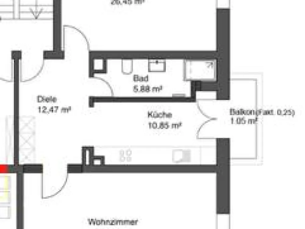 Stilvolle 2-Zimmer-Altbauwohnung im Frankfurter Westend