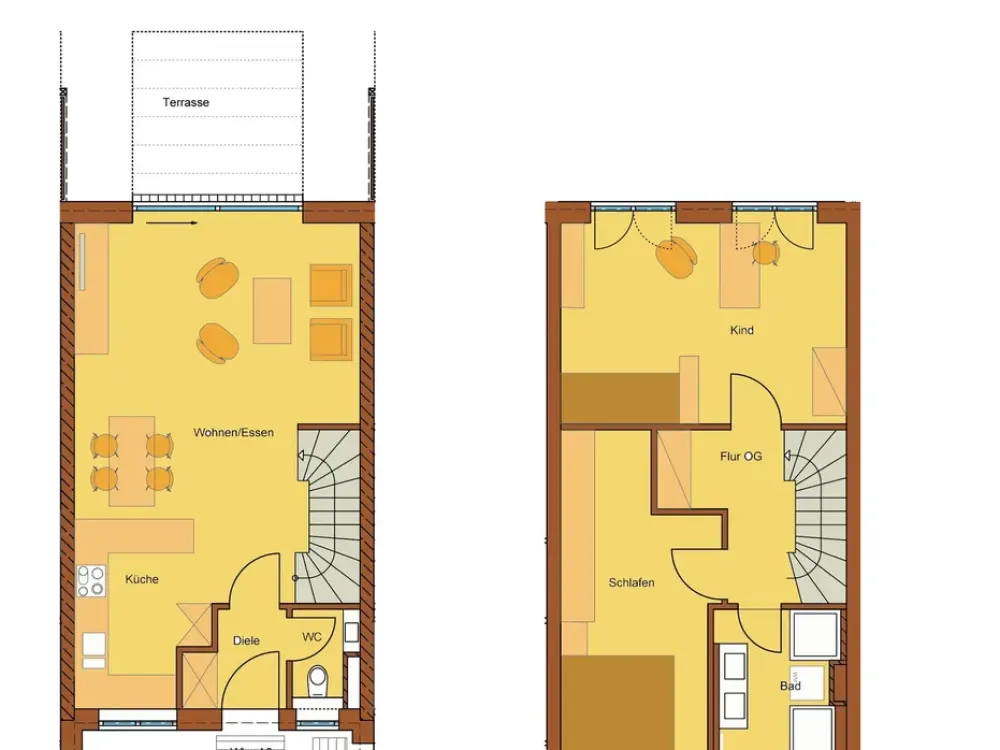 3-Zimmer-Maisonette-Wohnung mit Terrasse in zentraler Lage