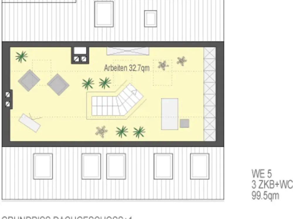 SCHICKes & HELLes DACHgeschoss_PIFFiger Grundriss_Tageslichtbad_Gäste-WC_HBF 7 Min.