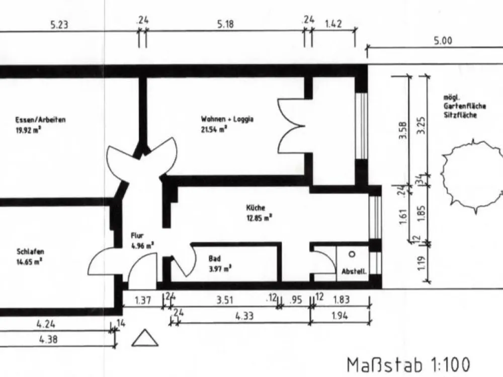 Demnächst frei! „Charmante 3-Zimmer-Altbauwohnung mit Terrasse in ruhiger Sackgassenlage, Dortmund-Dorstfeld“