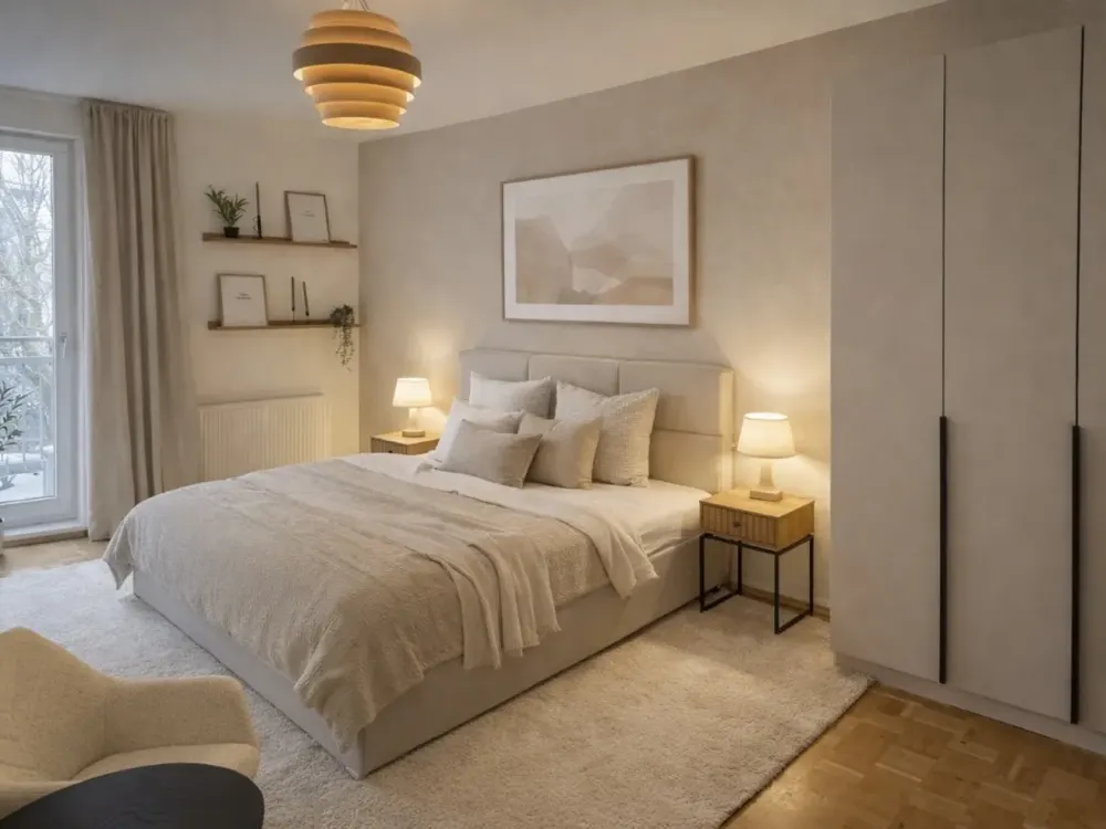 Modernisierte & komplett möblierte 2-Zimmer-Wohnung auf Zeit, Erstbezug nach Renovierung.