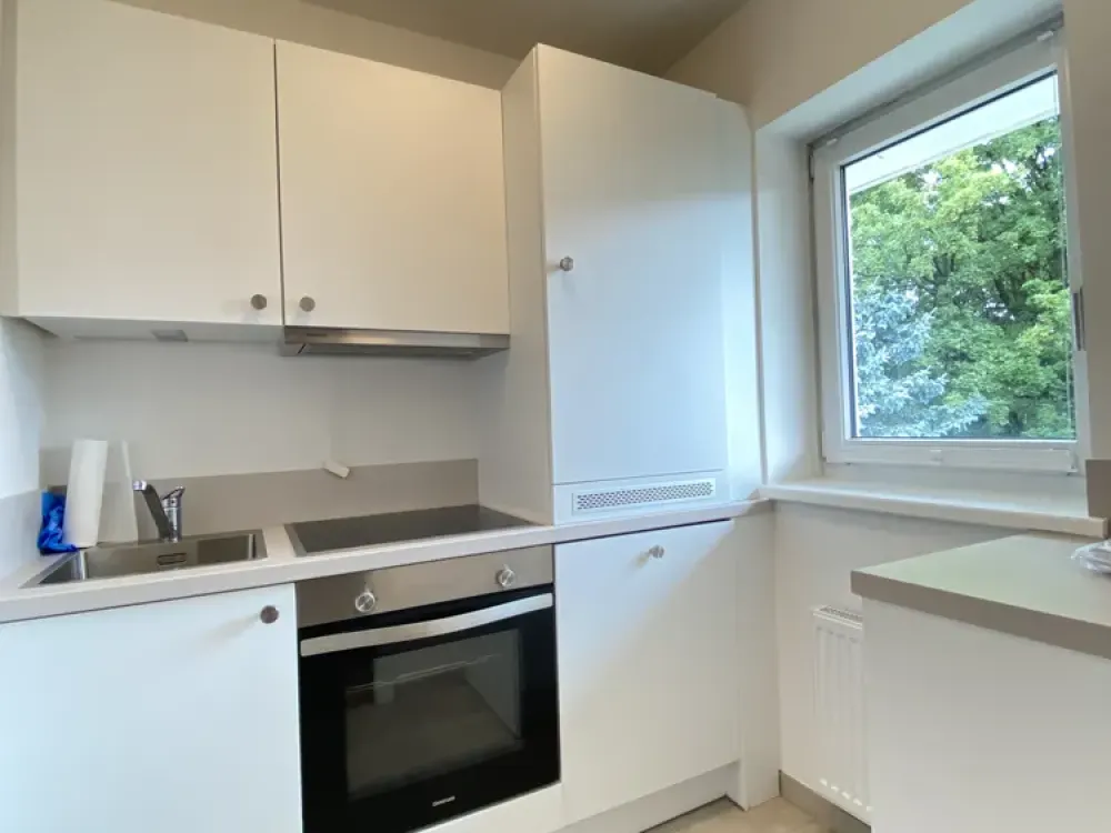 Beautiful 1-Room Apartment with Balcony and Fitted Kitchen