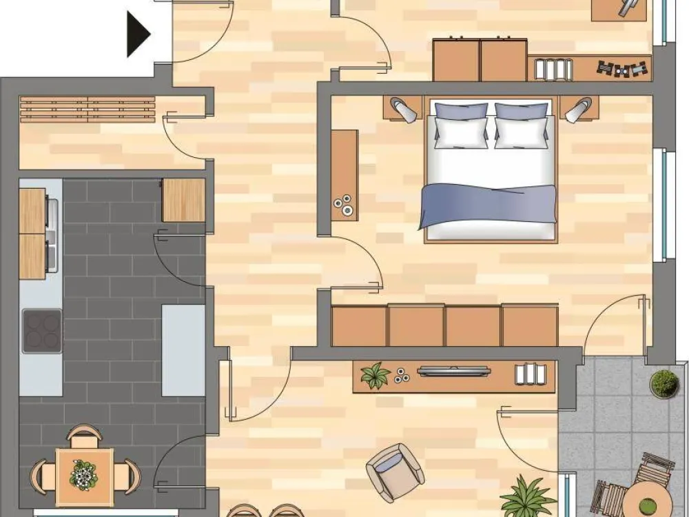 Demnächst frei! 3-Zimmer-Wohnung in Bremen-Huchting mit Balkon