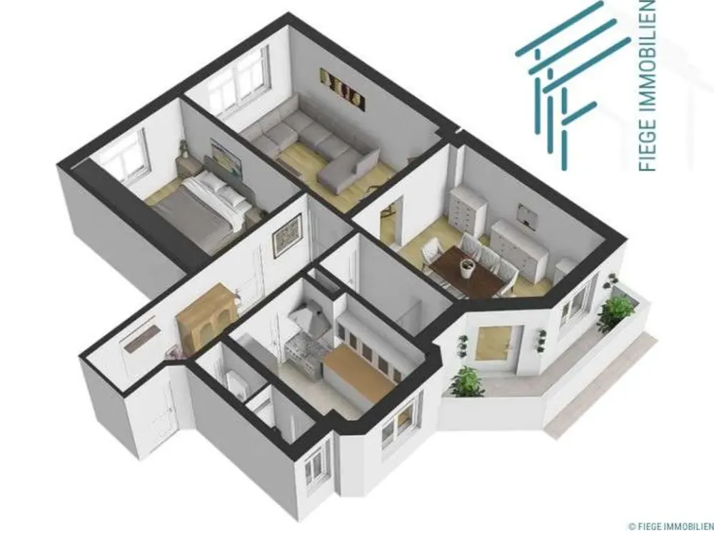 Sehr gepflegte neu sanierte Altbauwohnung in zentraler Lage