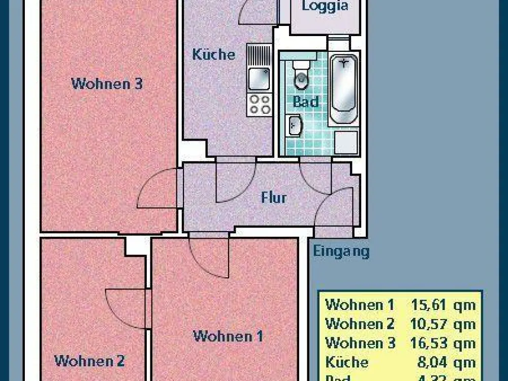 Wohn(t)raum: günstige 3-Zimmer-Wohnung