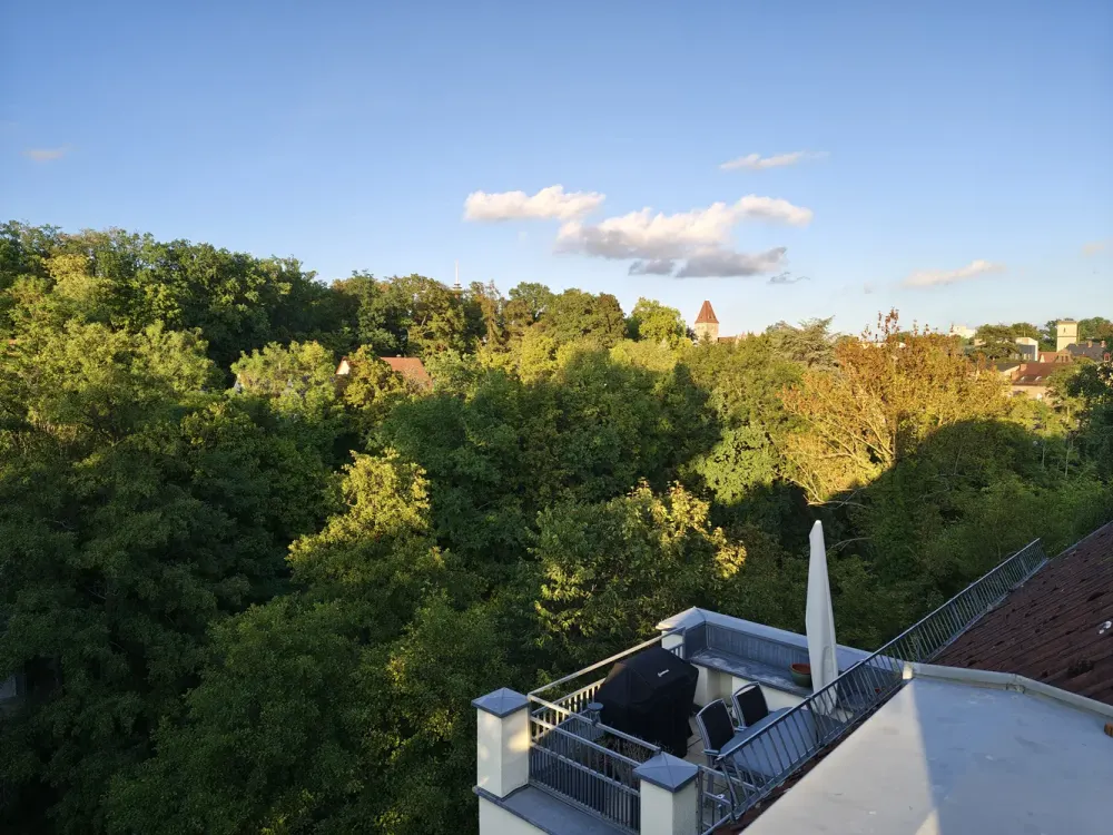 Penthouse-Maisonette mit Panoramablick, 2 Dachterrassen und Kamin