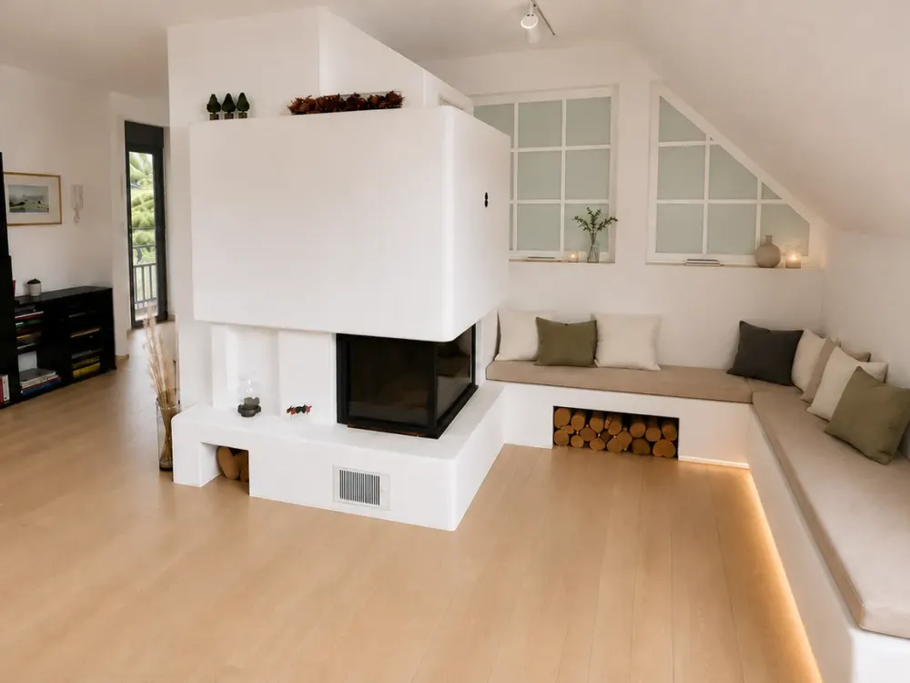 Penthouse-Maisonette mit Panoramablick, 2 Dachterrassen und Kamin