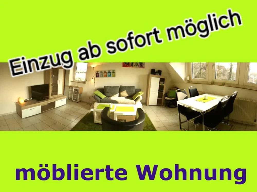 Lichthelle, möblierte Wohnung für 1-2 Personen mit PKW-Stellplatz