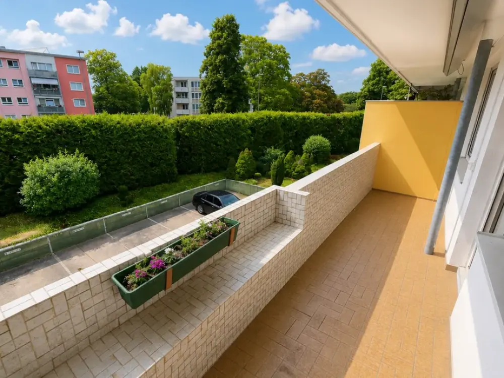 Renovierte 3-Zimmer-Wohnung in Leverkusen mit Balkon und Einzelgarage
