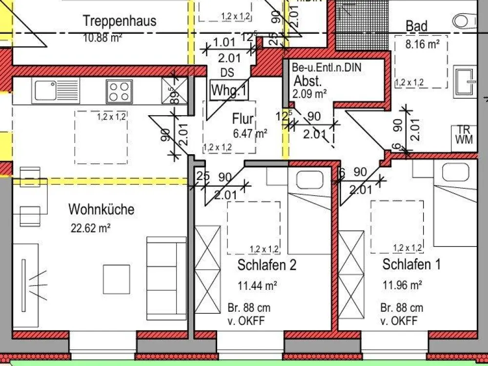 ✨ Exklusive Neubauwohnung in Bremen, 3 Zimmer (WHG 1)