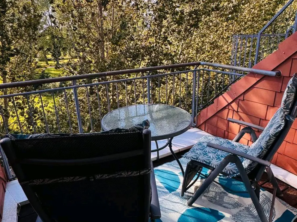 Stilvoll möblierte 1-Raum Wohnung mit 2 Balkonen, in Markkleeberg