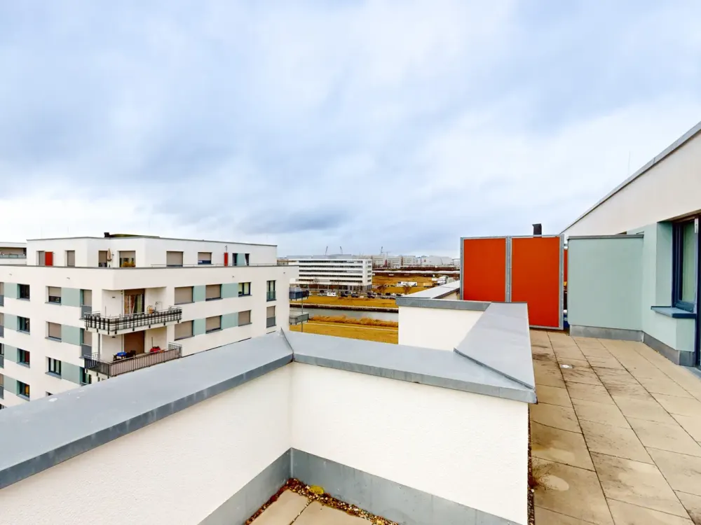 Exklusives Penthouse mit Dachterrasse, großzügige 3-Zimmer-Wohnung