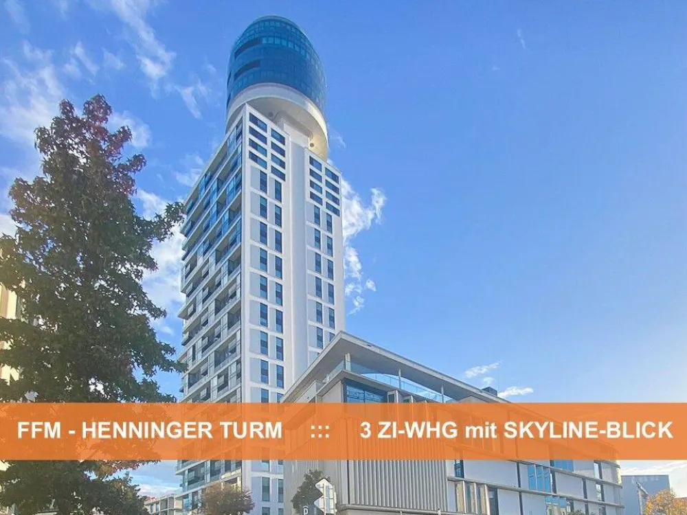 WOHNEN im NEUEN HENNINGER TURM ::: TRAUM-BLICK über FRANKFURT AM MAIN