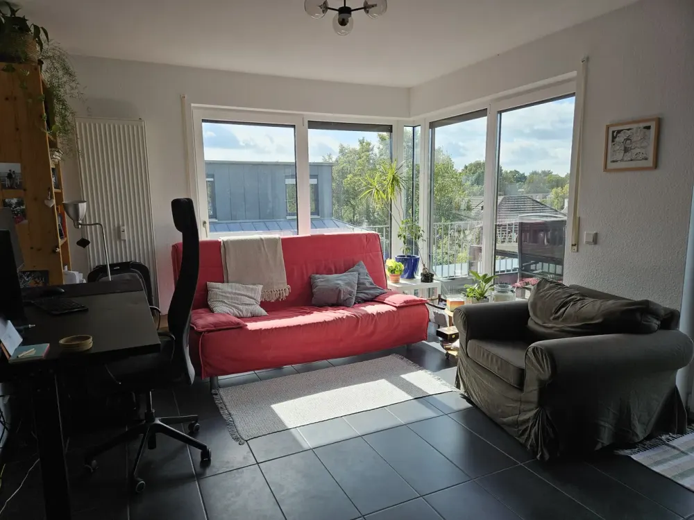 Lichtdurchflutete 2-Zimmer Wohnung mit großer Terrasse in Münster Sentrup