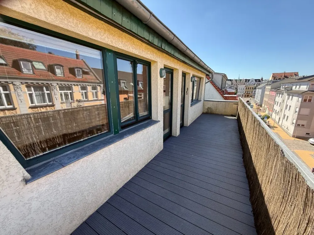 Über den Dächern Rostocks, 3 Zimmer mit großer Dachterrasse