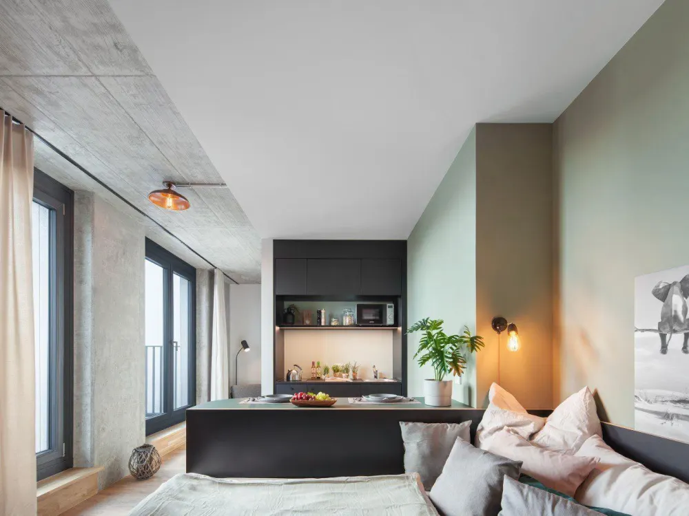 Neon Wood Student Housing in Berlin Adlershof - Deluxe Superior Balcony