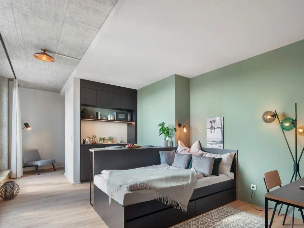 Neon Wood Student Housing in Berlin Adlershof - Deluxe Superior Balcony