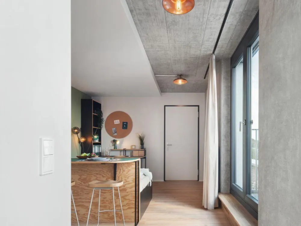 Neon Wood Student Housing in Berlin Adlershof - Deluxe Superior Balcony