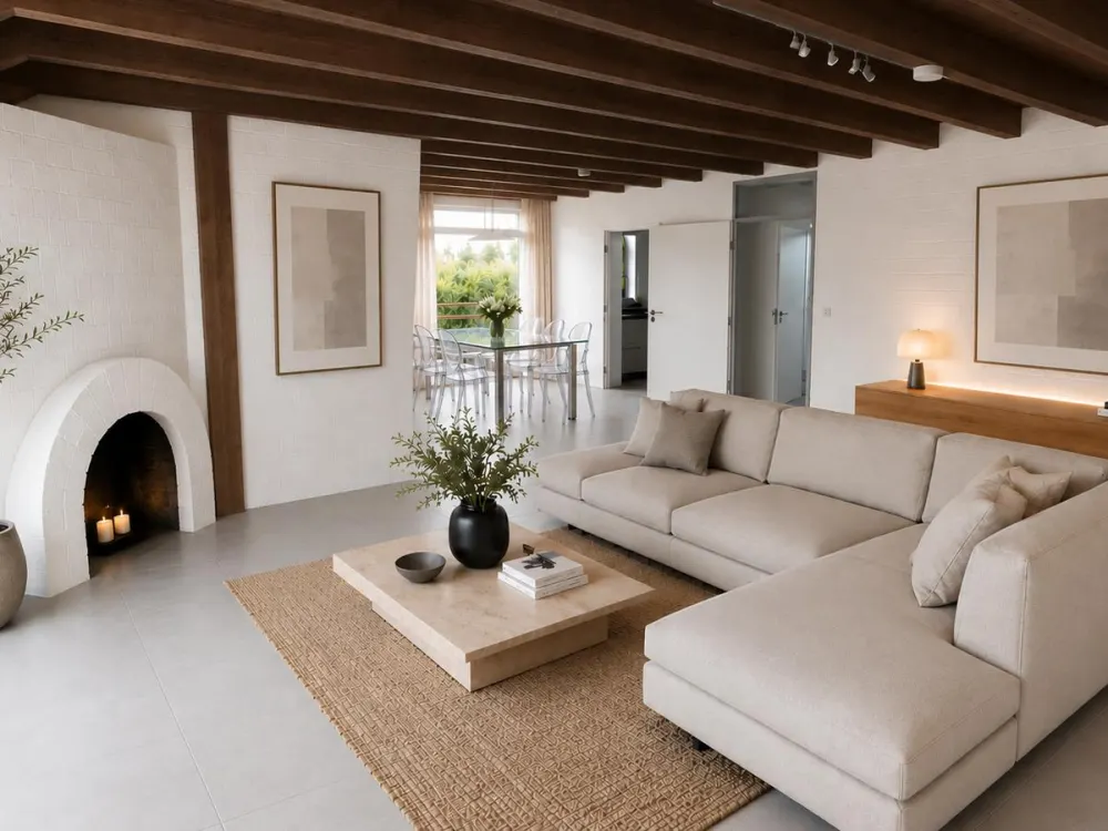 TELGTE: Maisonette Apartment, Home Office, Fireplace, South Balcony