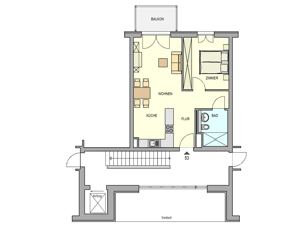 sonnige Neubau-2-Raumwohnung in Weinböhla