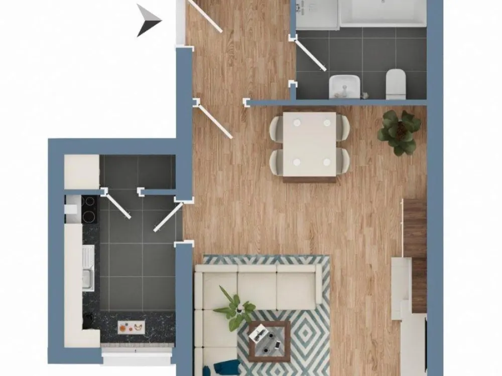 Attraktive 2,5 Zimmer-Wohnung mit Balkon u. Garage in Volmarstein
