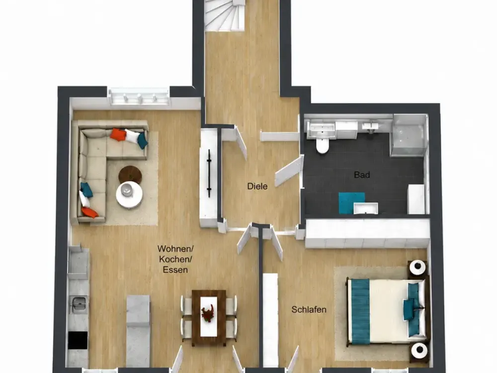 Modern & barrierefrei, stilvolle 2-Neubauwohnung mit hohem Wohnkomfort