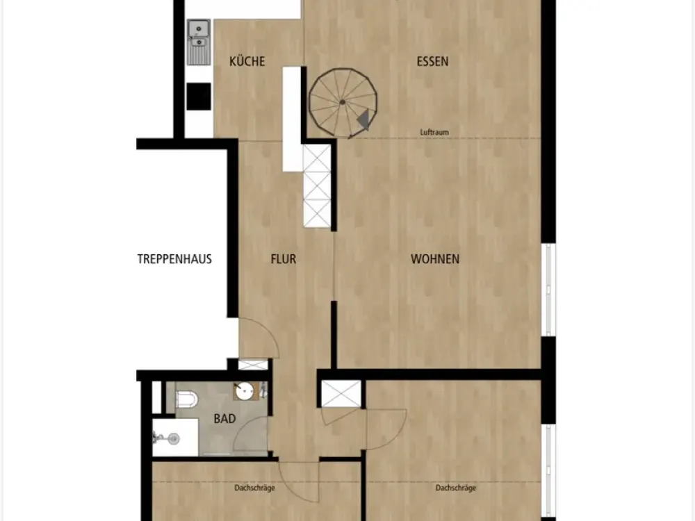 Traumhafte Maisonette-Wohnung mit 5-Meter-Panoramafenster In Hilden
