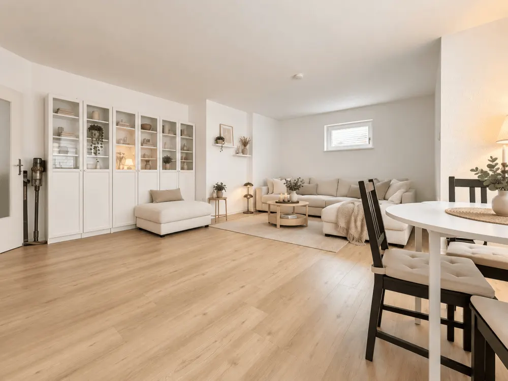 01.11. : Großzügige 3-Zimmer-Wohnung mit Balkon und Tiefgaragenstellplatz in Hamburg-Poppenbüttel
