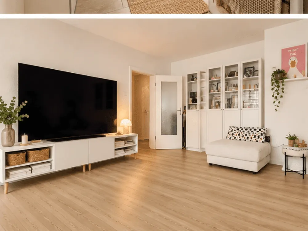 01.11. : Großzügige 3-Zimmer-Wohnung mit Balkon und Tiefgaragenstellplatz in Hamburg-Poppenbüttel