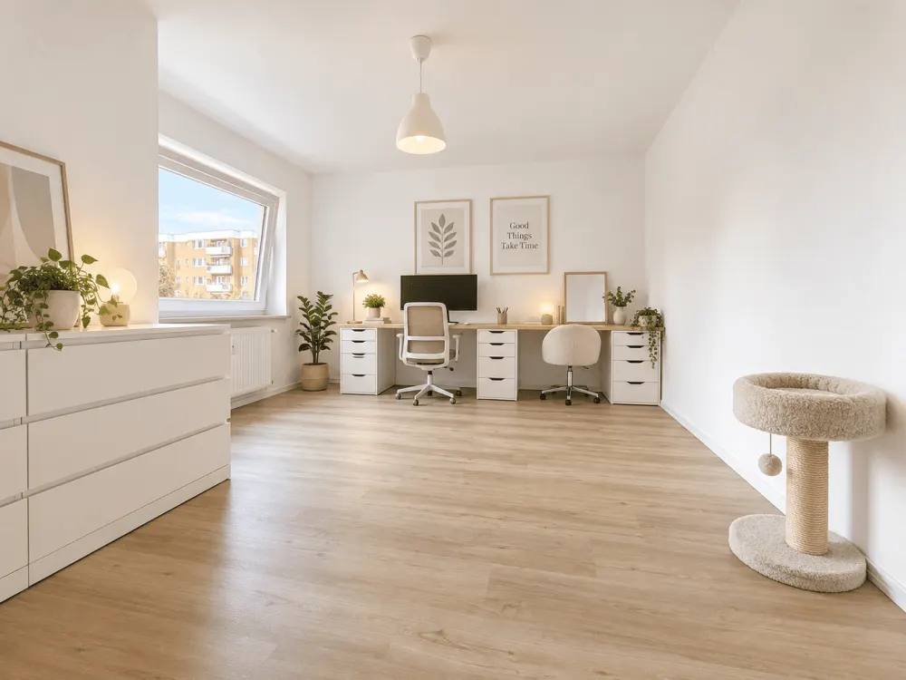 01.11. : Großzügige 3-Zimmer-Wohnung mit Balkon und Tiefgaragenstellplatz in Hamburg-Poppenbüttel