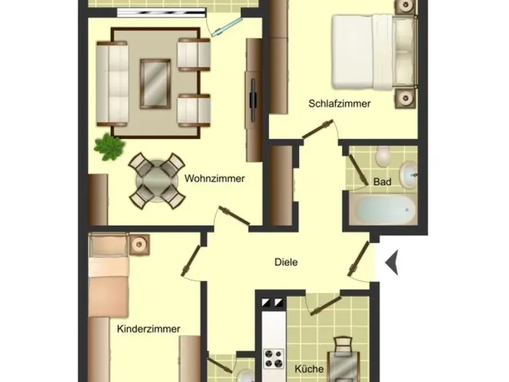 Ab sofort zu besichtigen!! 3-Zimmer-Wohnung in Weddinghofen frei, mit Renovierungsgutschein!!