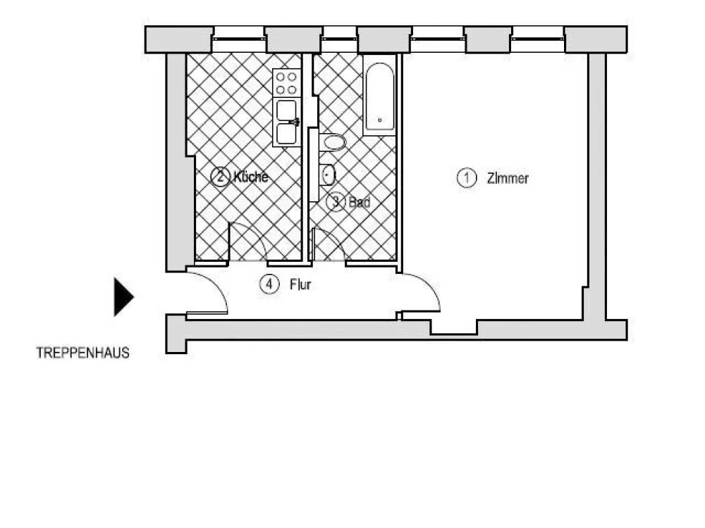 1 Zimmerwohnung sucht netten Bewohner