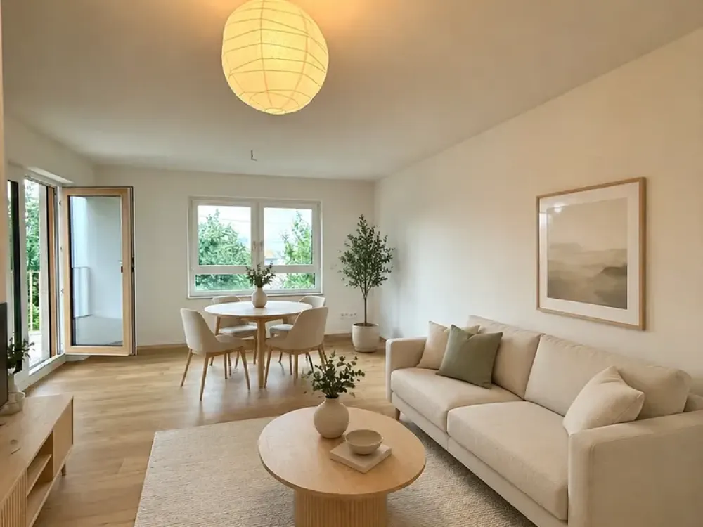 Modernes Wohnen mit durchdachtem Grundriss und Balkon
