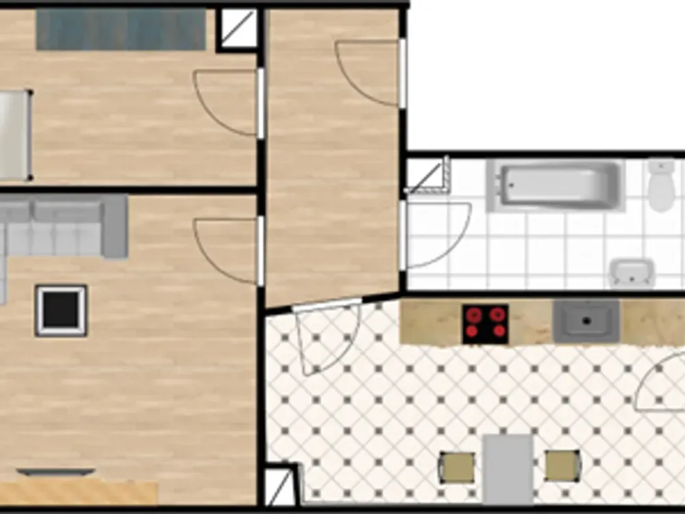 2-Room Apartment at Stötteritzer Wäldchen