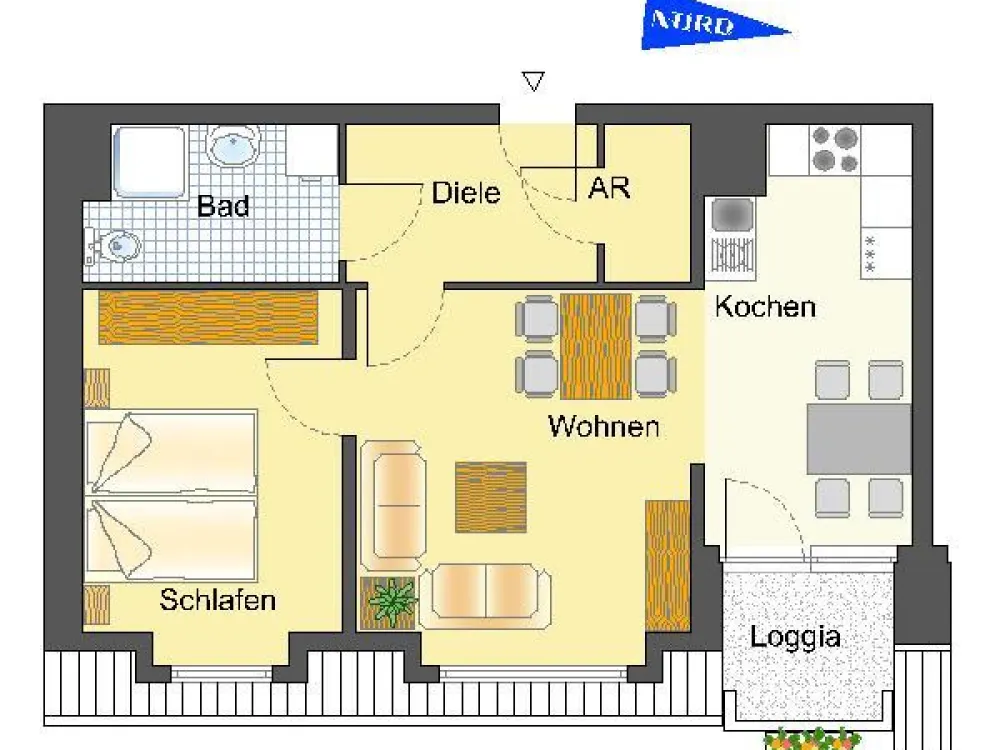 Leben in RE-Süd; 2-Raum-Wohnung sucht Mieter
