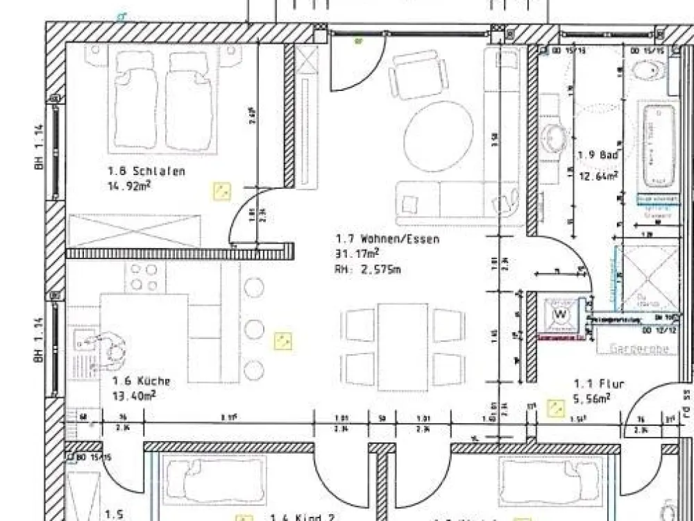 4 Raum Wohnung zum vermieten