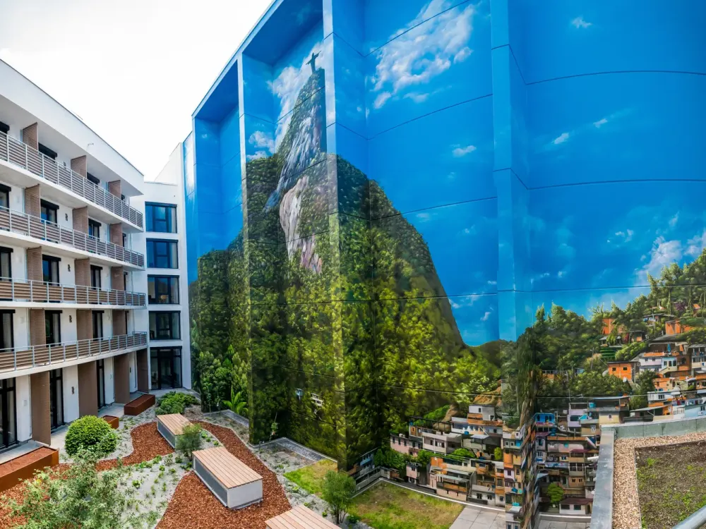 Möblierte Komfort-Apartments mit Balkon im "Main Atrium" auf der Hafeninsel Offenbach