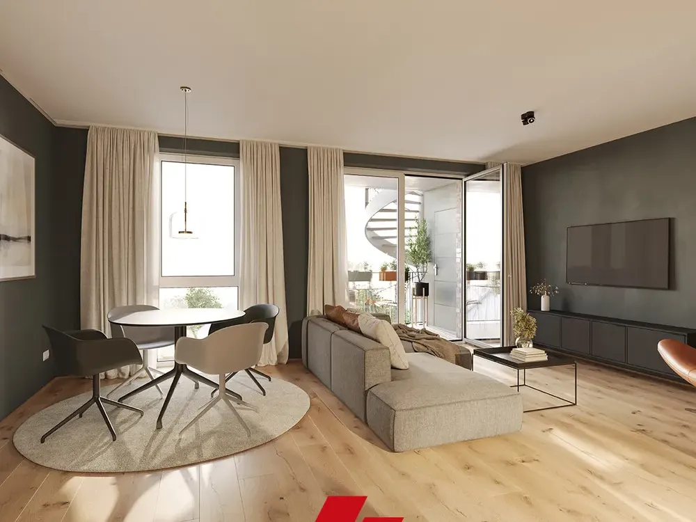New Build First Occupancy: Exclusive and High-Quality 3-Room Raised Ground Floor Apartment - House C
