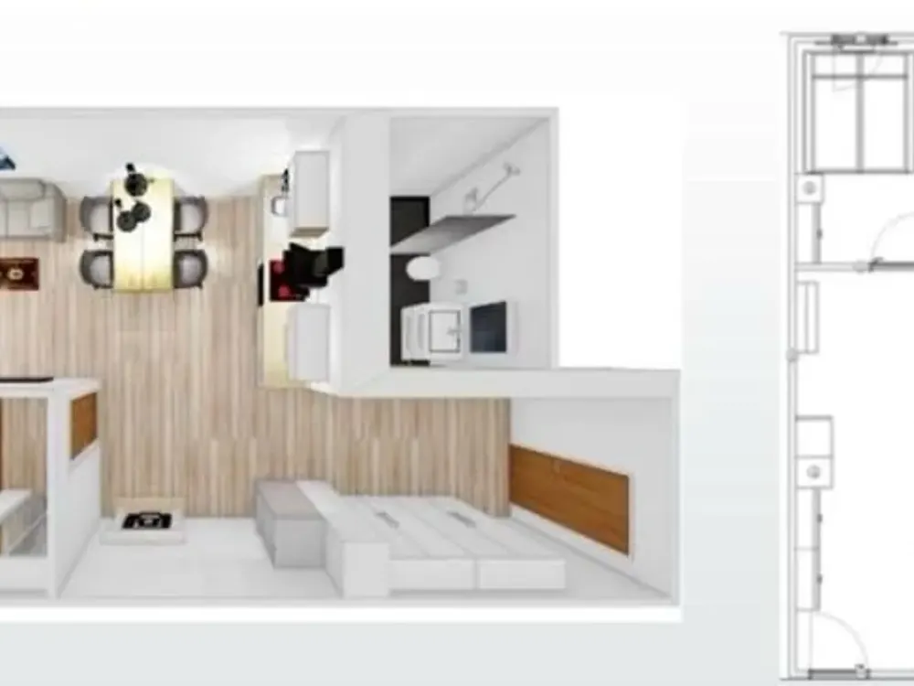 Möbiliserte moderne 2-Zimmer-Wohnung in München