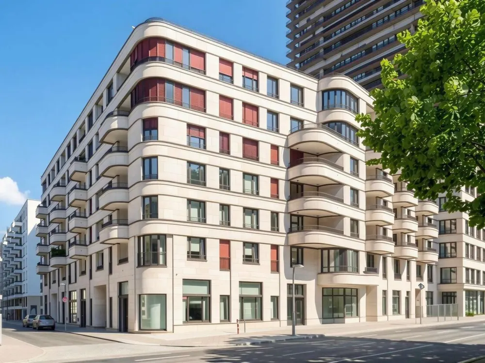Moderne 2-Zimmer-Wohnung mit 2 Balkonen, Parkett und EBK an der East Side Gallery