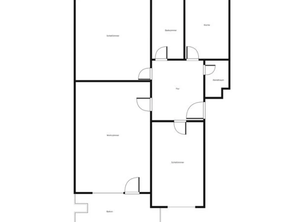 Lichtdurchflutete 3-Zimmer-Wohnung mit Traumbalkon