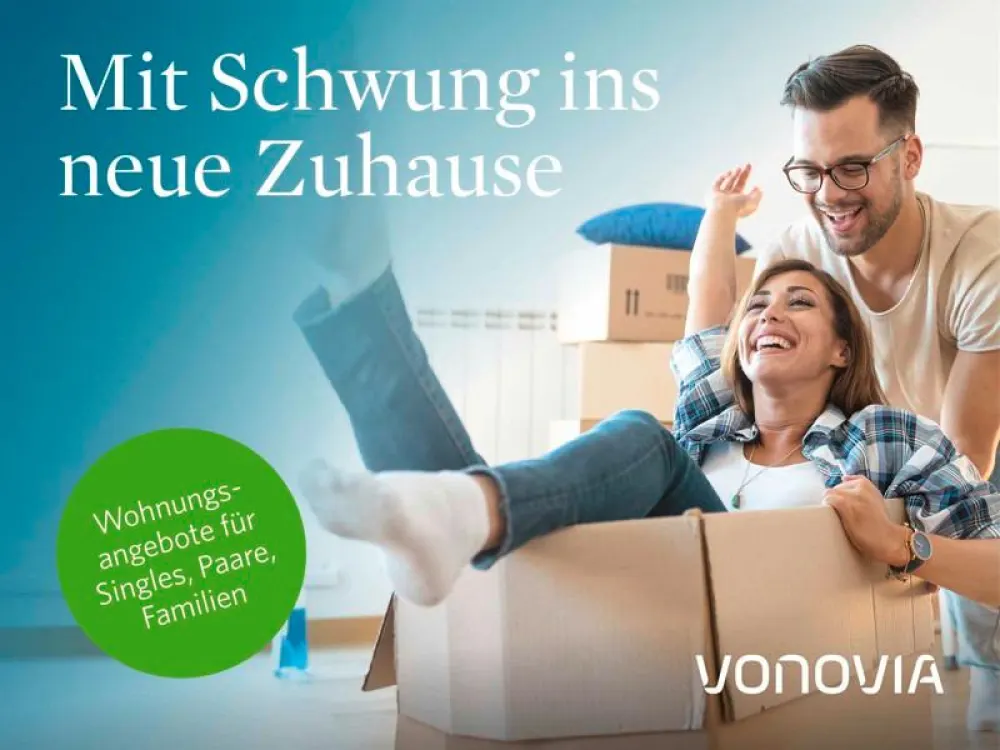 Lichtdurchflutete 3-Zimmer-Wohnung mit Traumbalkon