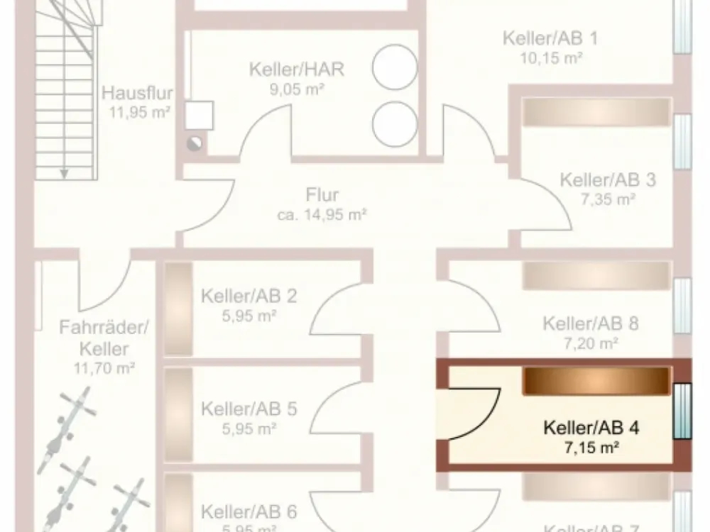 FISCHBEK TERRASSEN, ruhige 3-Zimmer-Wohnung mit großem Süd-West-Balkon