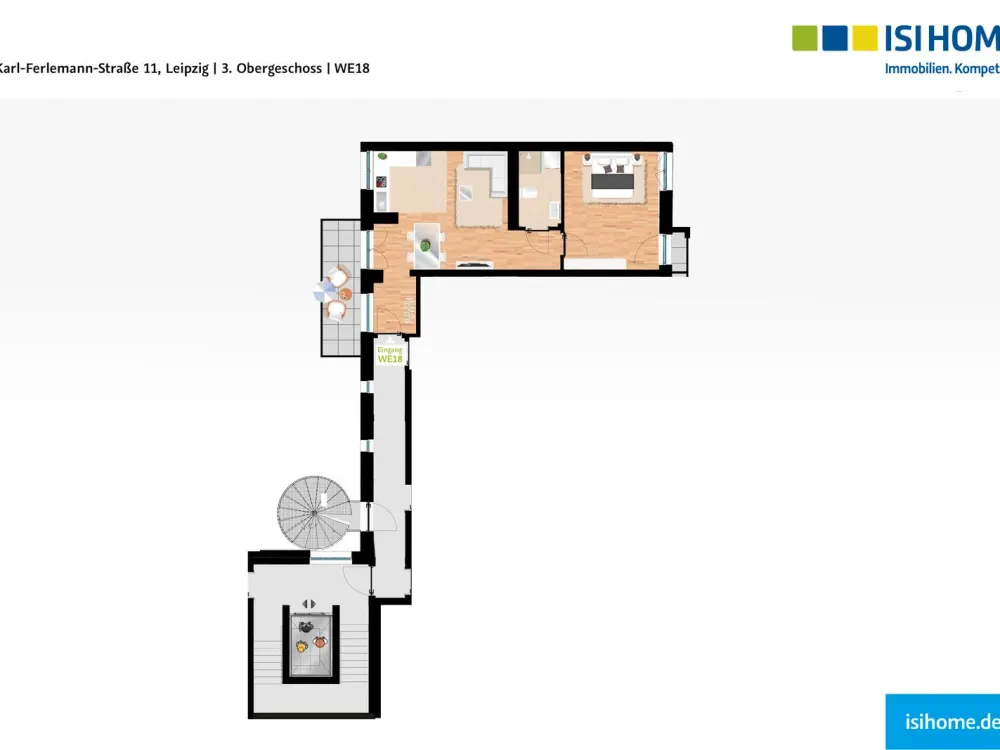 Einziehen und wohlfühlen: 2-Zimmerwohnung mit Sonnenbalkon - WE18