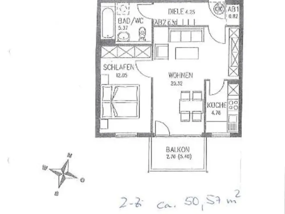 neu renoviert - Balkon -Tiefgarage - Top Lage im Grünen