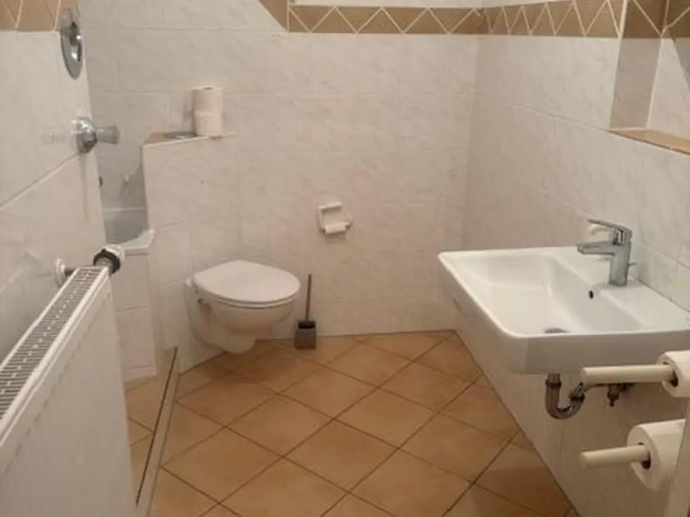 2 Zimmer, Wohnküche, Bad, Flur, Abstell, frisch renoviert